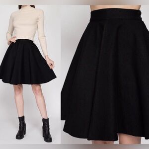 Collectif Black mini Circle swing skirt with Pockets!!!
